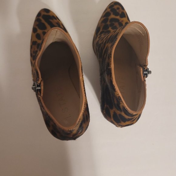 1.State Womens Kaleb Suede Dress Leopard Wedge Ankle Boots Shoes Size 7M NEW - Picture 13 of 13